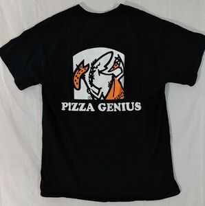 Little Caesar's Pizza Genius Tshirt Mens M Hot -N- Ready Work Uniform Black